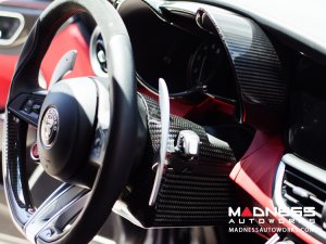 Alfa Romeo Giulia Steering Wheel Trim - Carbon Fiber - Shroud - LHD
